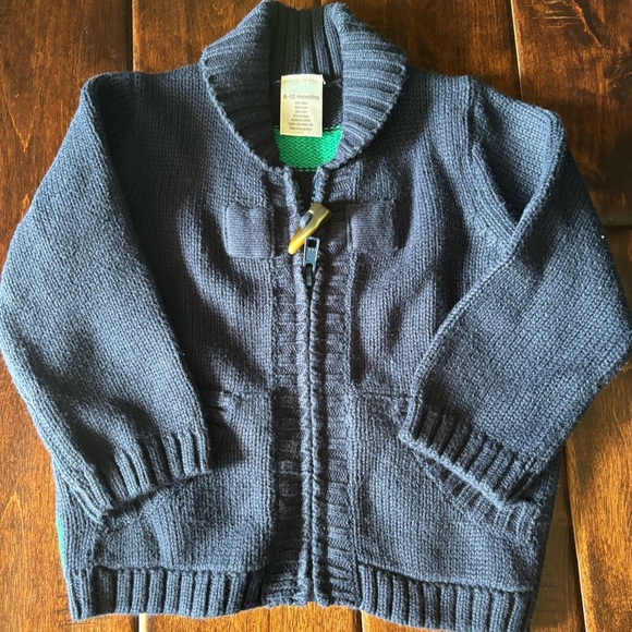 Adorable baby boy set! Jeans, polo onesie and sweater - Picture 5 of 9